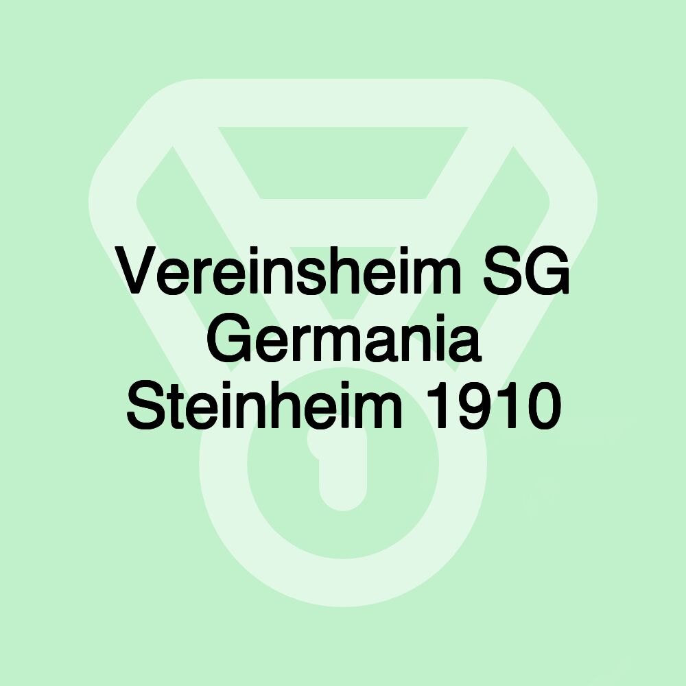 Vereinsheim SG Germania Steinheim 1910