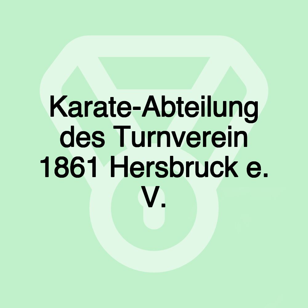 Karate-Abteilung des Turnverein 1861 Hersbruck e. V.