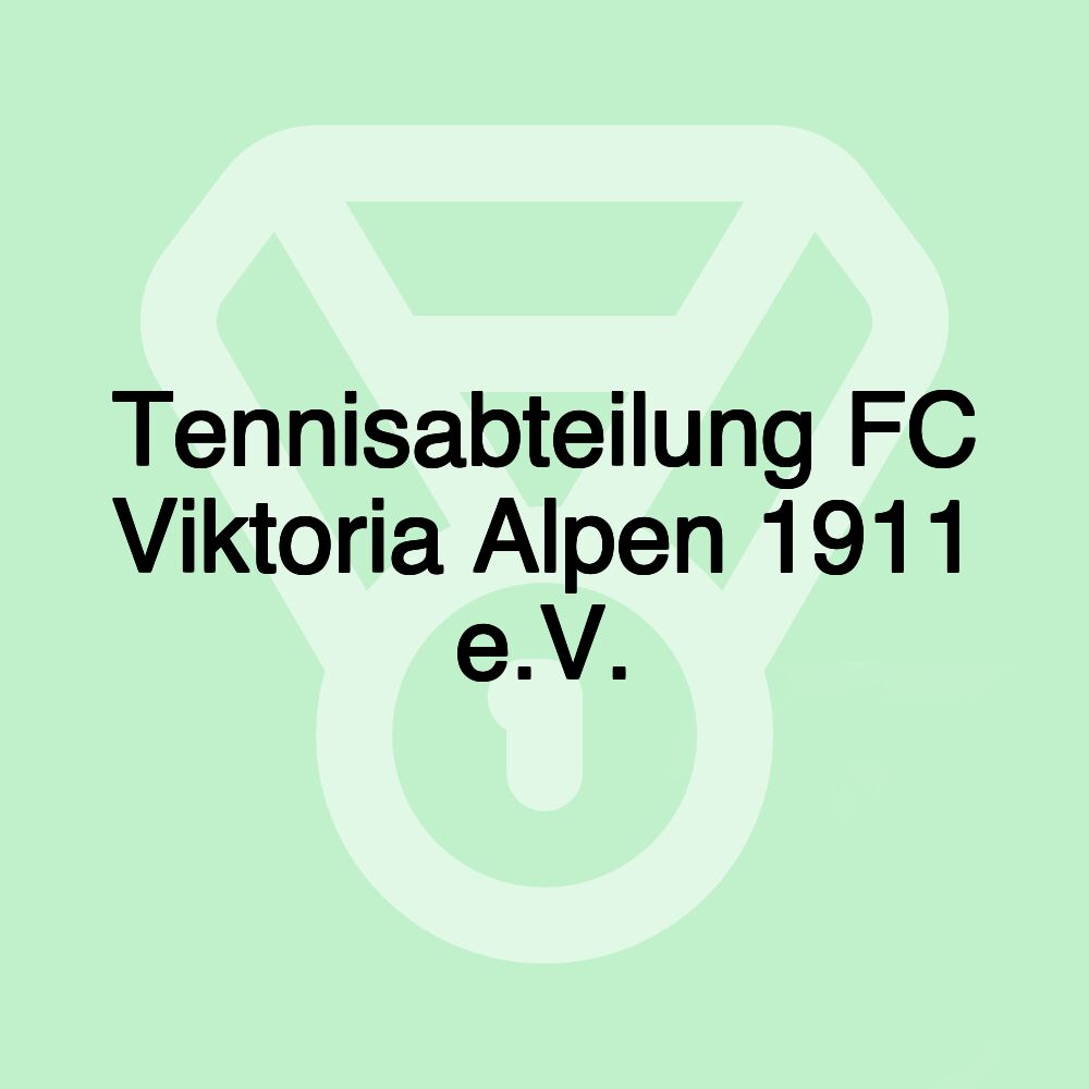 Tennisabteilung FC Viktoria Alpen 1911 e.V.