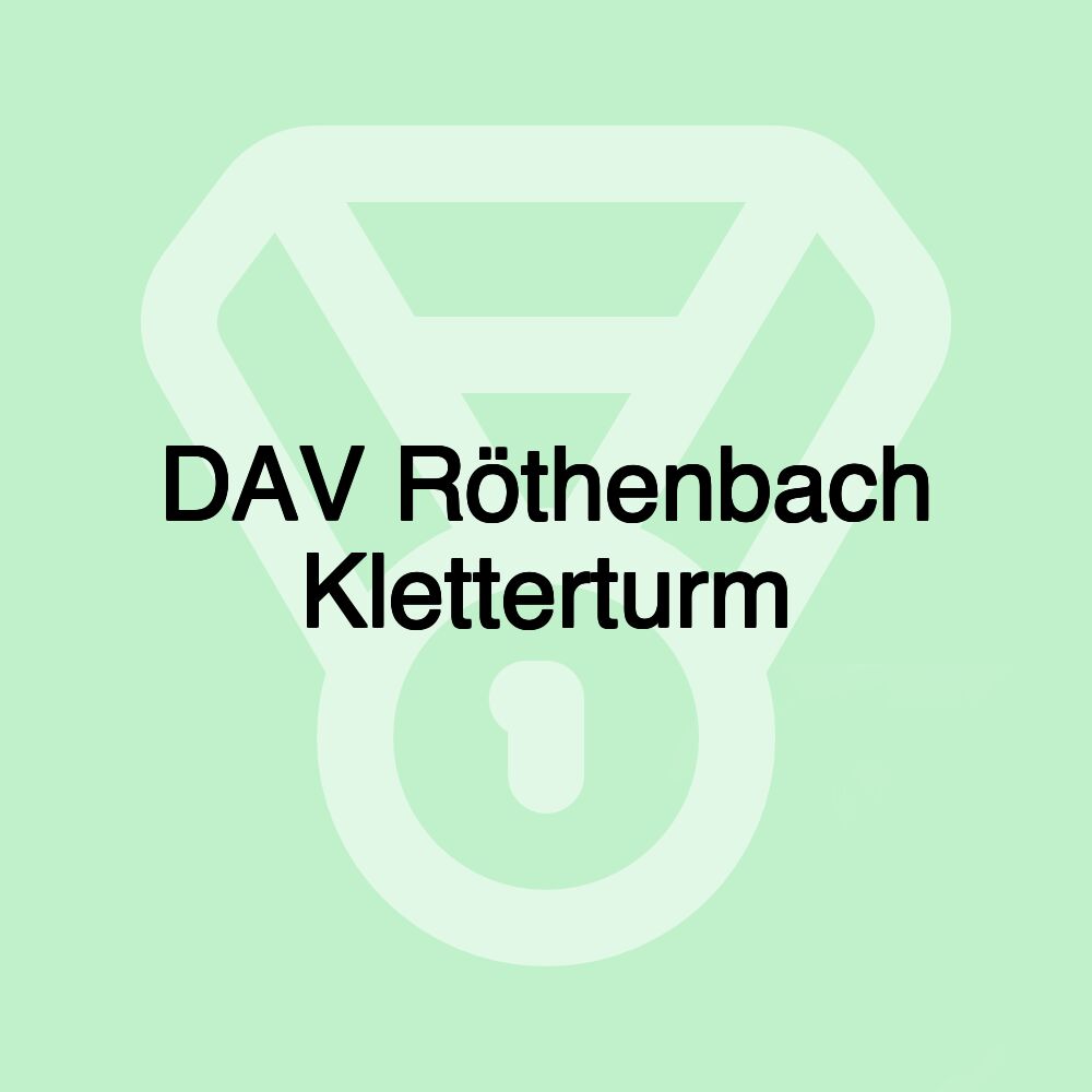 DAV Röthenbach Kletterturm