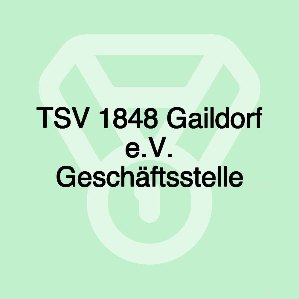 TSV 1848 Gaildorf e.V. Geschäftsstelle