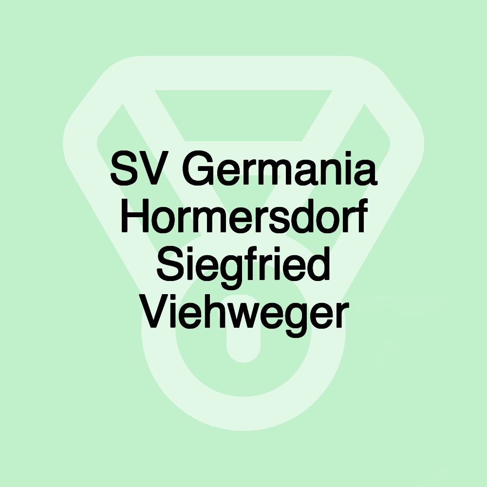 SV Germania Hormersdorf Siegfried Viehweger