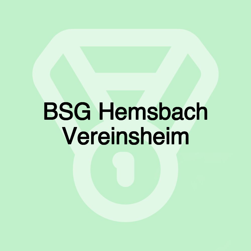 BSG Hemsbach Vereinsheim