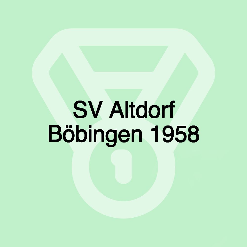 SV Altdorf Böbingen 1958