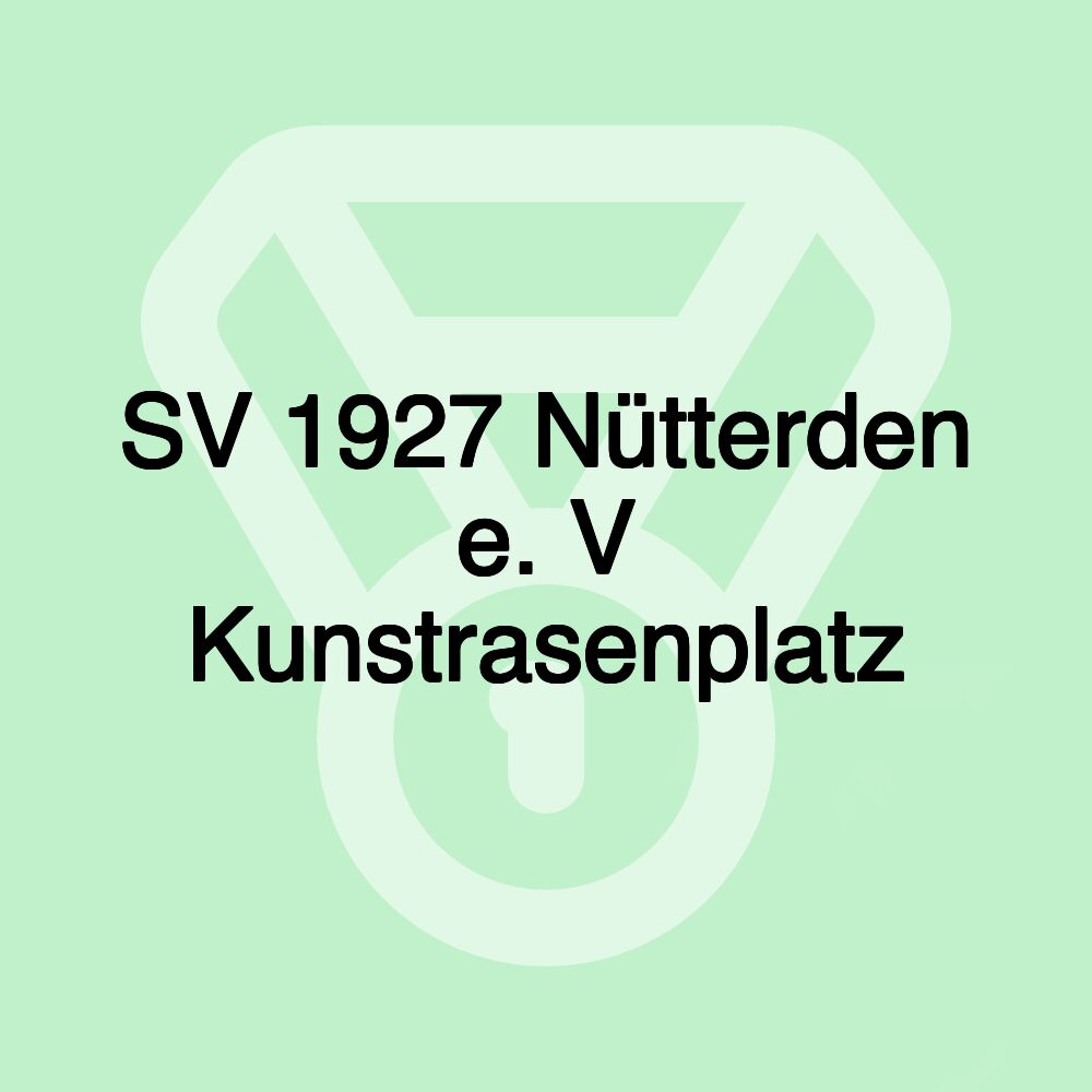 SV 1927 Nütterden e. V Kunstrasenplatz