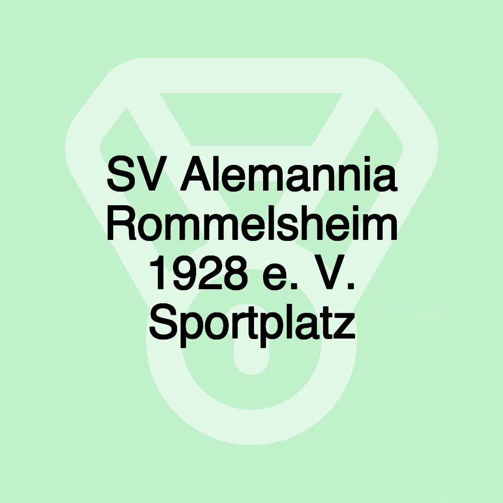 SV Alemannia Rommelsheim 1928 e. V. Sportplatz