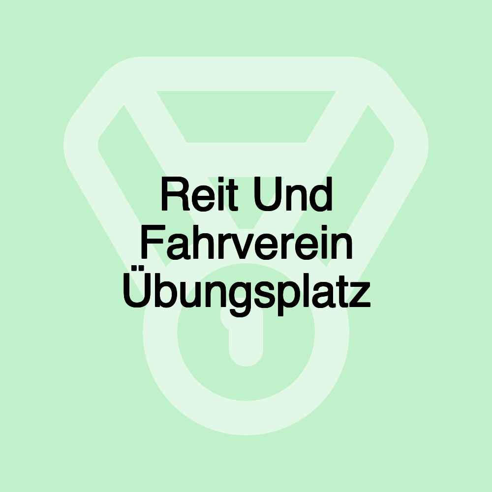 Reit Und Fahrverein Übungsplatz