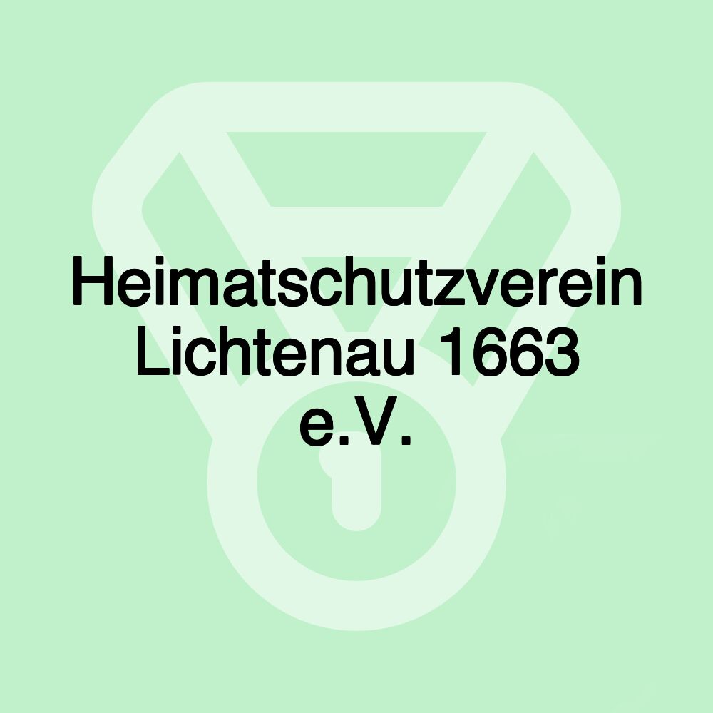 Heimatschutzverein Lichtenau 1663 e.V.