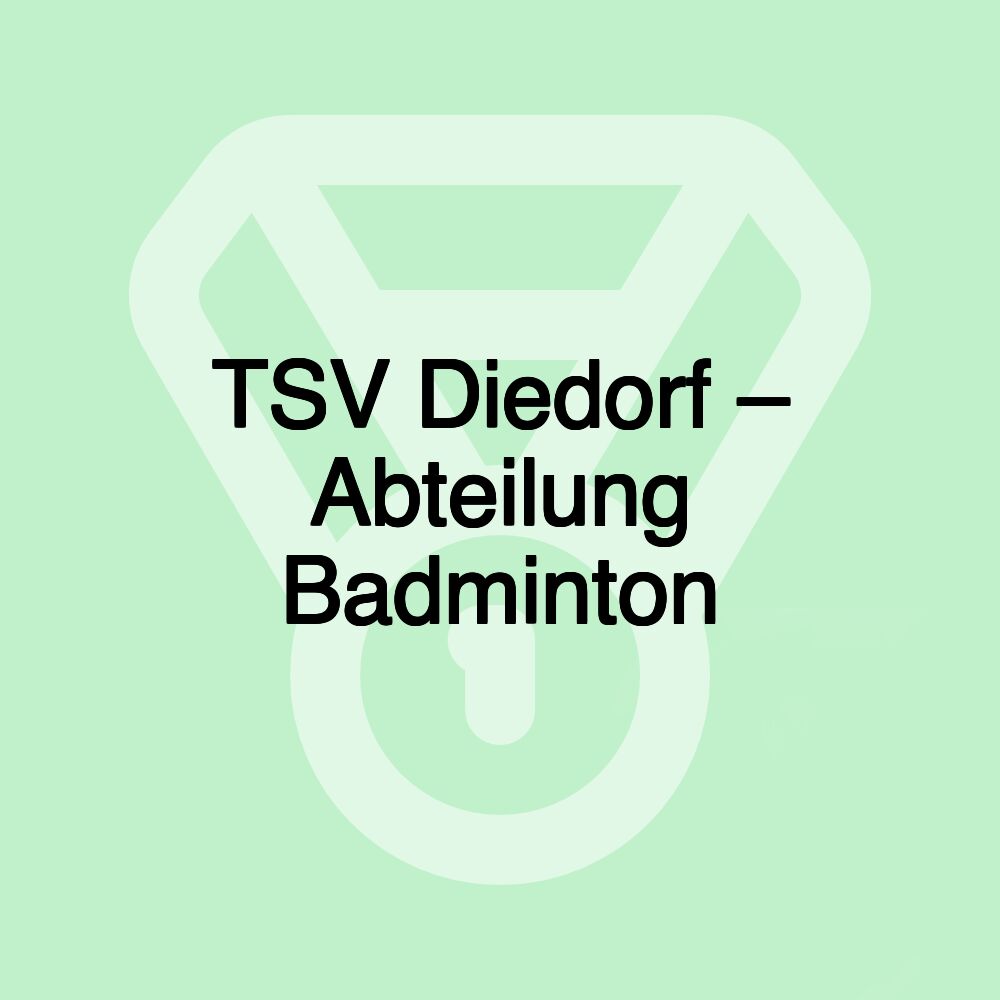 TSV Diedorf – Abteilung Badminton