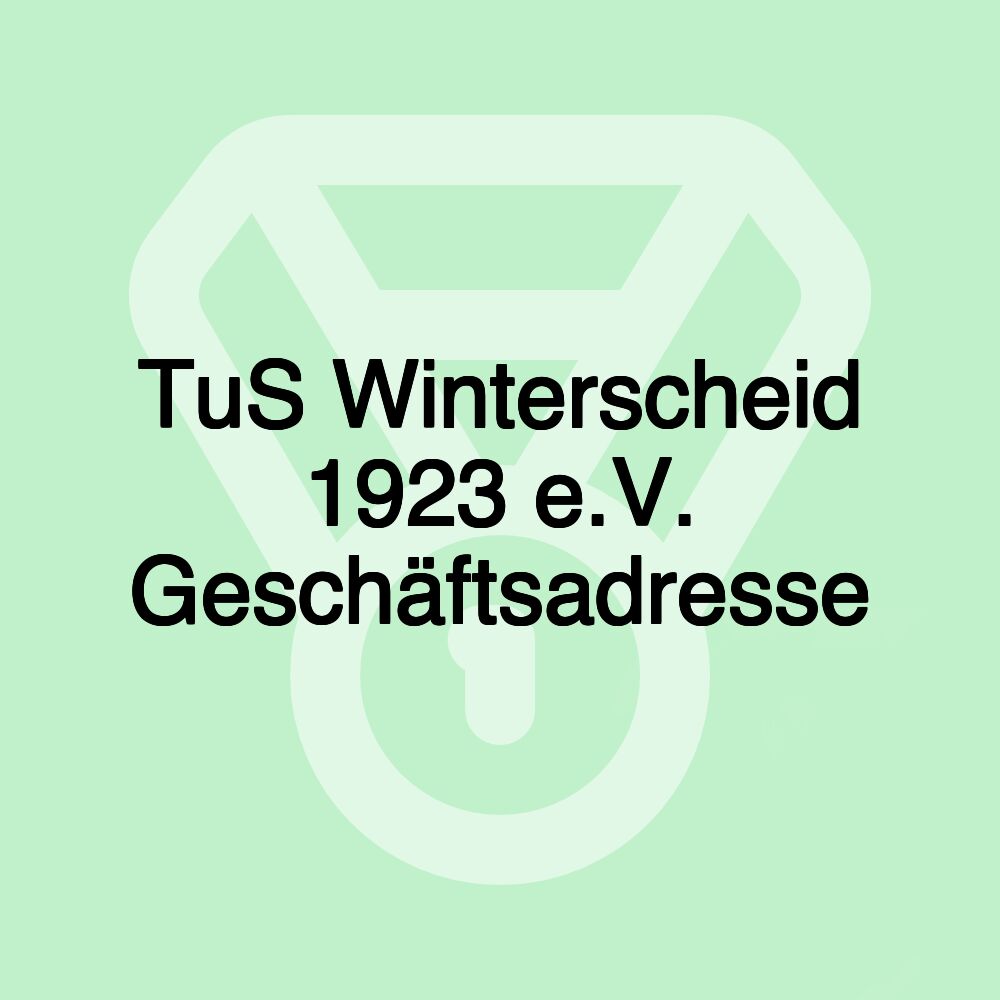 TuS Winterscheid 1923 e.V. Geschäftsadresse