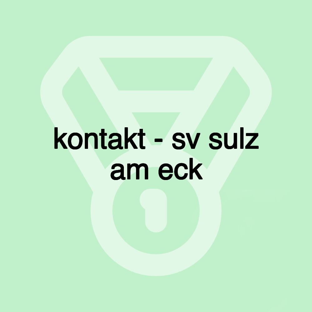 kontakt - sv sulz am eck