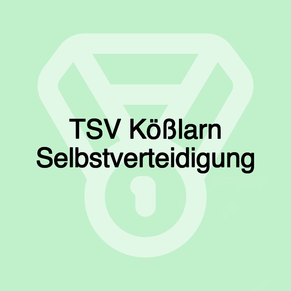 TSV Kößlarn Selbstverteidigung