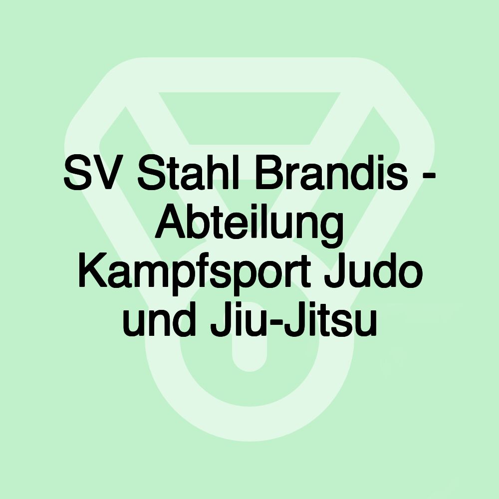 SV Stahl Brandis - Abteilung Kampfsport Judo und Jiu-Jitsu