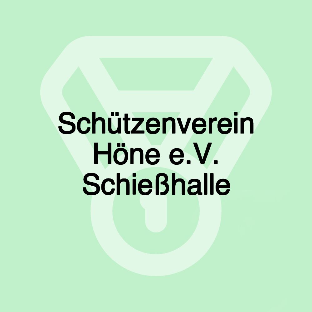 Schützenverein Höne e.V. Schießhalle