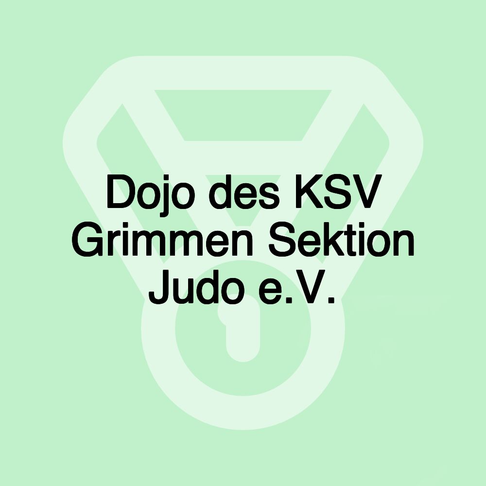 Dojo des KSV Grimmen Sektion Judo e.V.