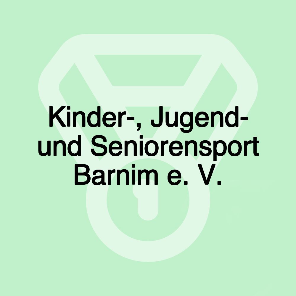 Kinder-, Jugend- und Seniorensport Barnim e. V.