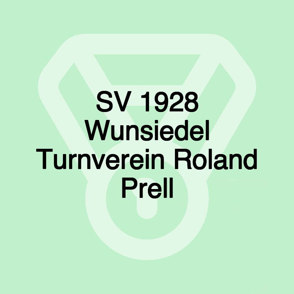 SV 1928 Wunsiedel Turnverein Roland Prell