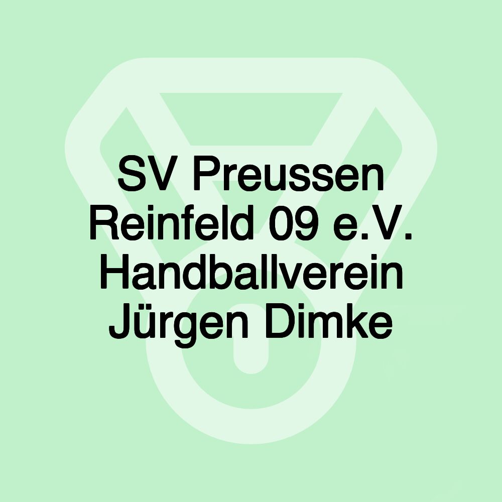 SV Preussen Reinfeld 09 e.V. Handballverein Jürgen Dimke