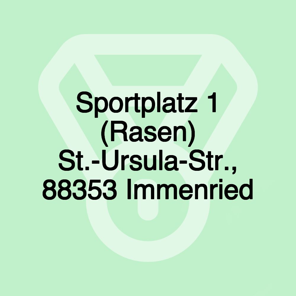 Sportplatz 1 (Rasen) St.-Ursula-Str., 88353 Immenried