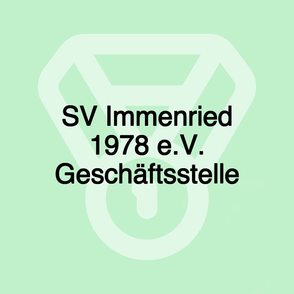 SV Immenried 1978 e.V. Geschäftsstelle