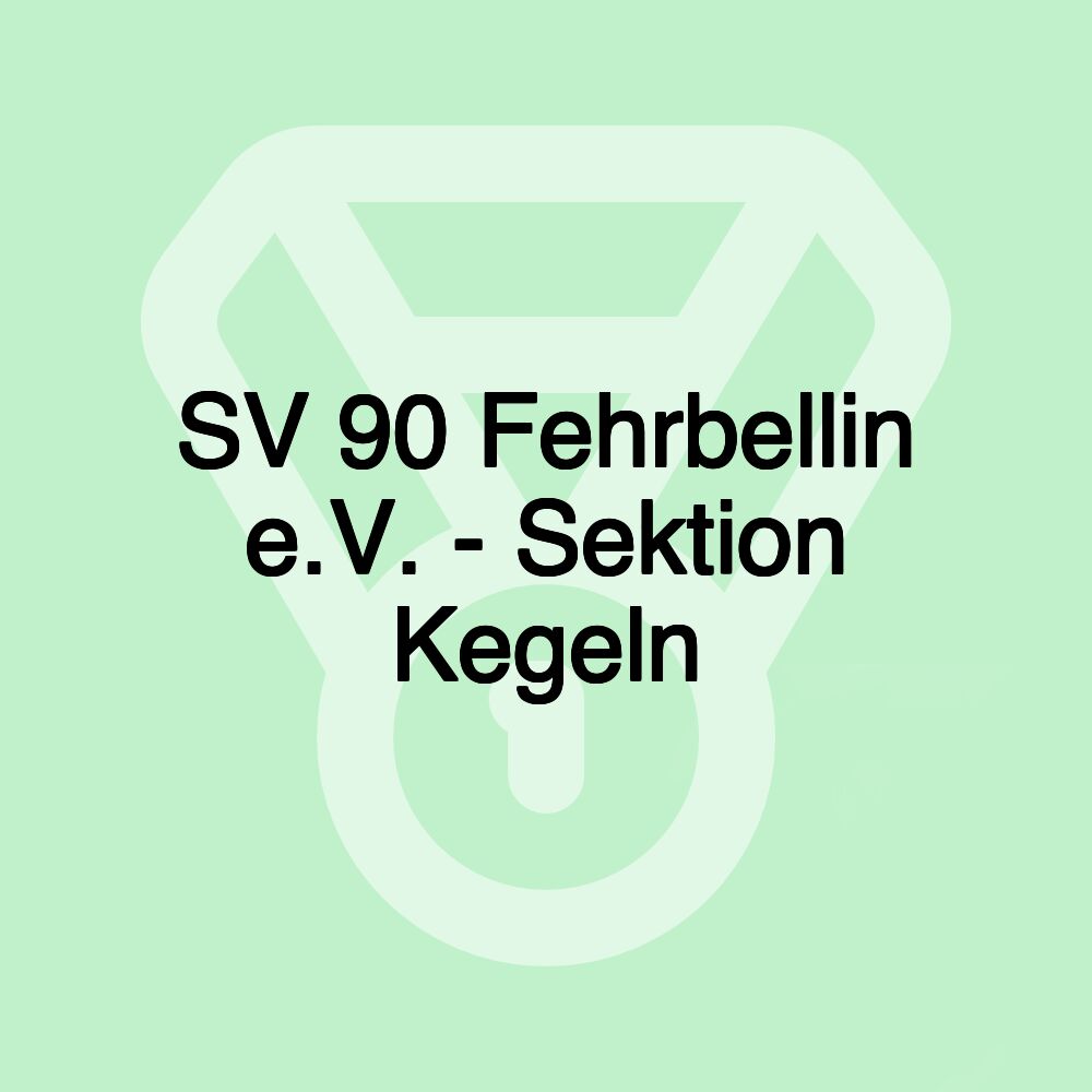 SV 90 Fehrbellin e.V. - Sektion Kegeln