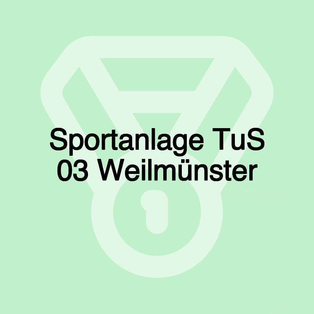 Sportanlage TuS 03 Weilmünster