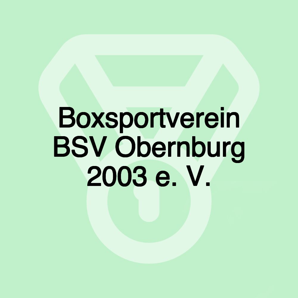 Boxsportverein BSV Obernburg 2003 e. V.