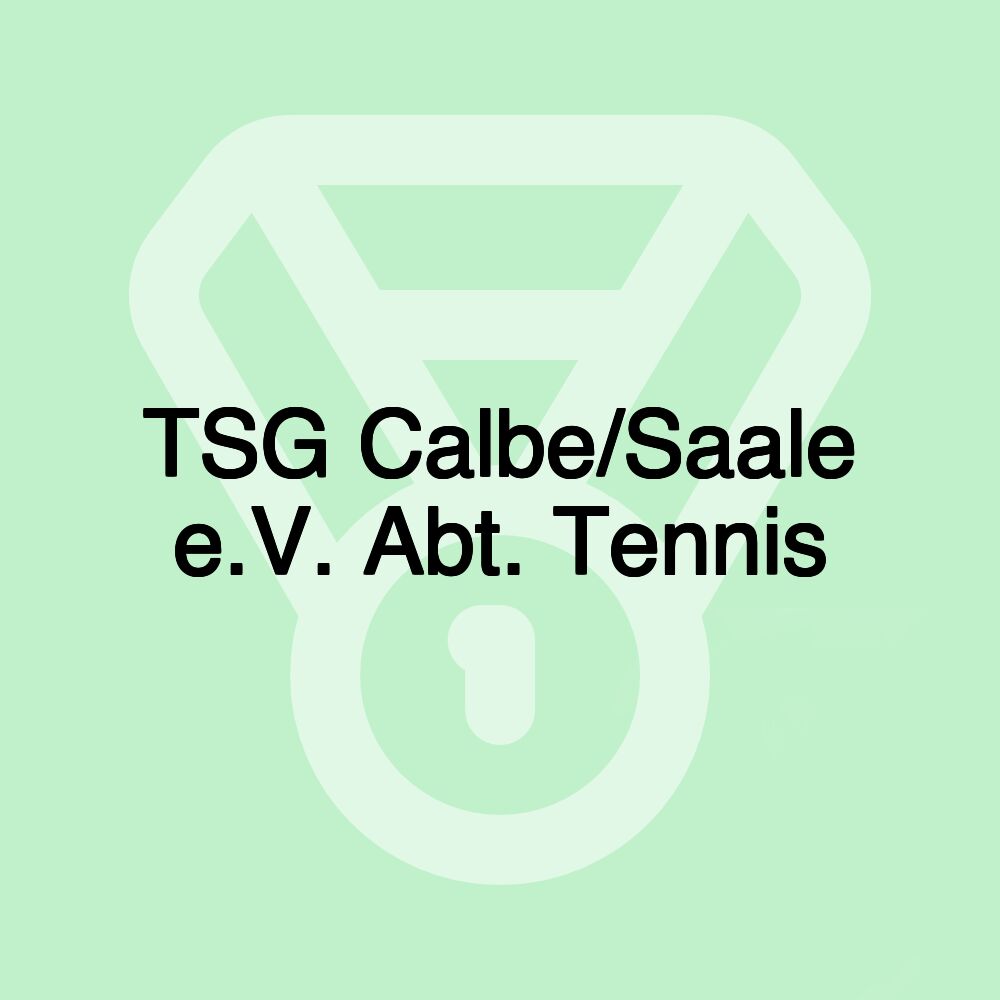 TSG Calbe/Saale e.V. Abt. Tennis