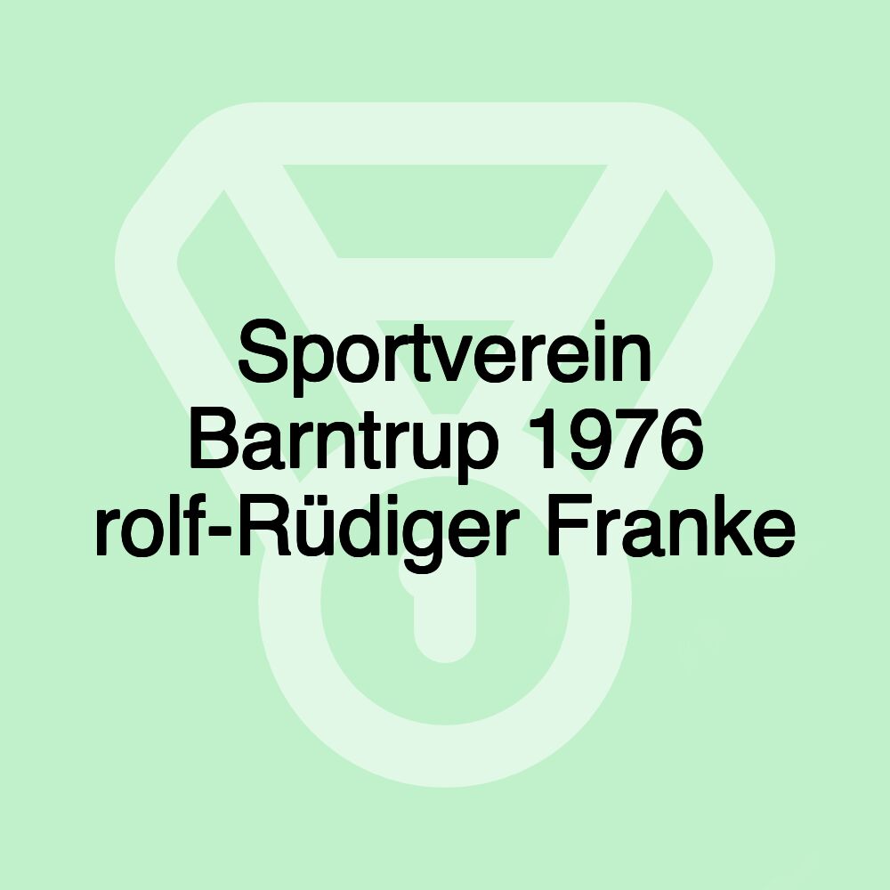 Sportverein Barntrup 1976 rolf-Rüdiger Franke