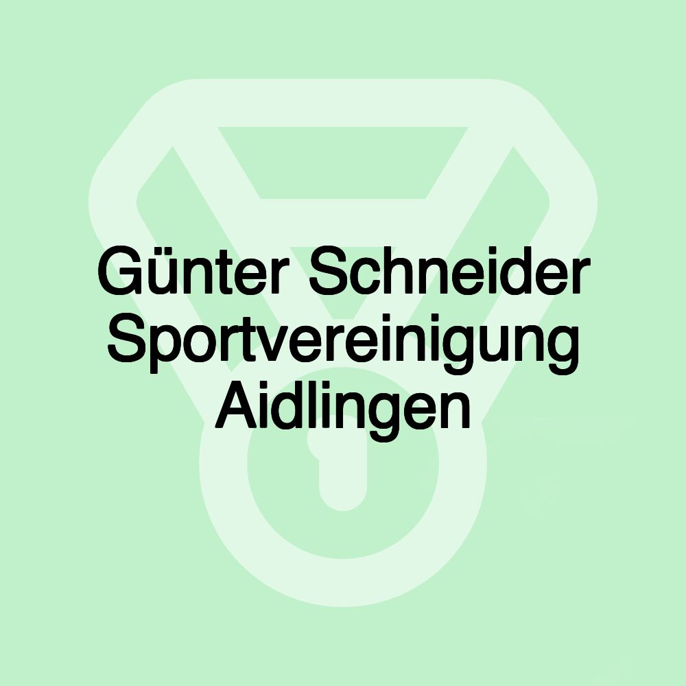 Günter Schneider Sportvereinigung Aidlingen