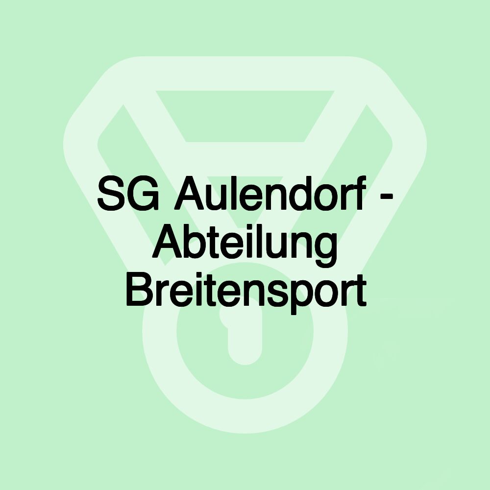 SG Aulendorf - Abteilung Breitensport