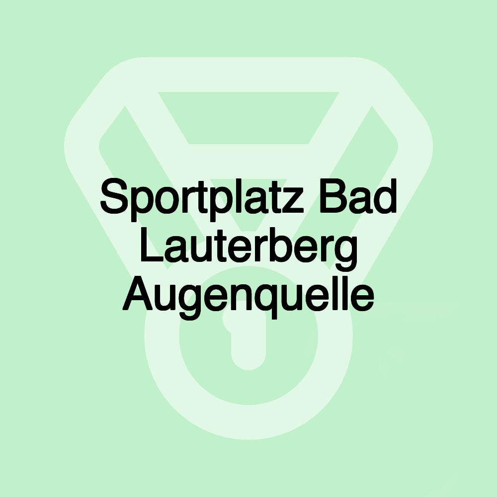 Sportplatz Bad Lauterberg Augenquelle