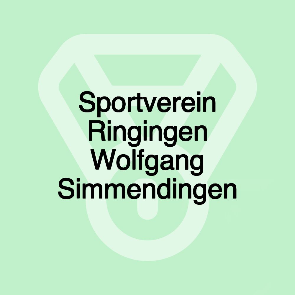 Sportverein Ringingen Wolfgang Simmendingen