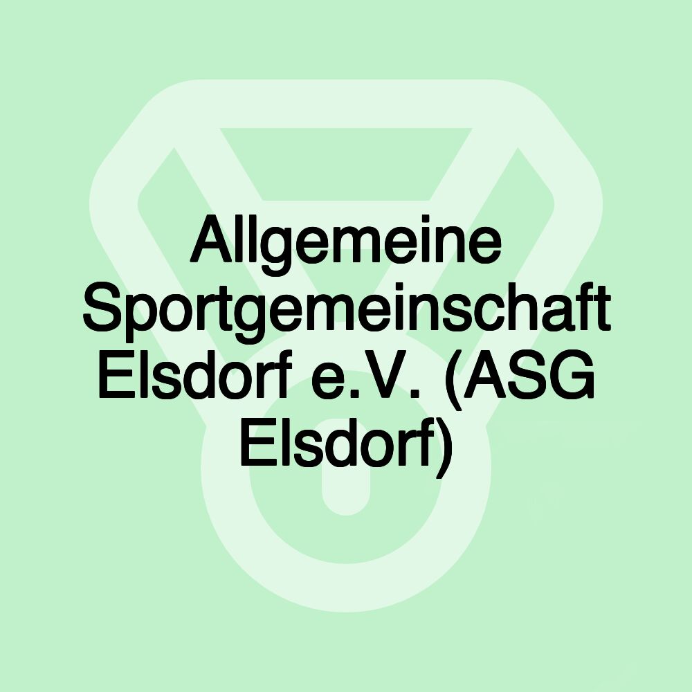 Allgemeine Sportgemeinschaft Elsdorf e.V. (ASG Elsdorf)