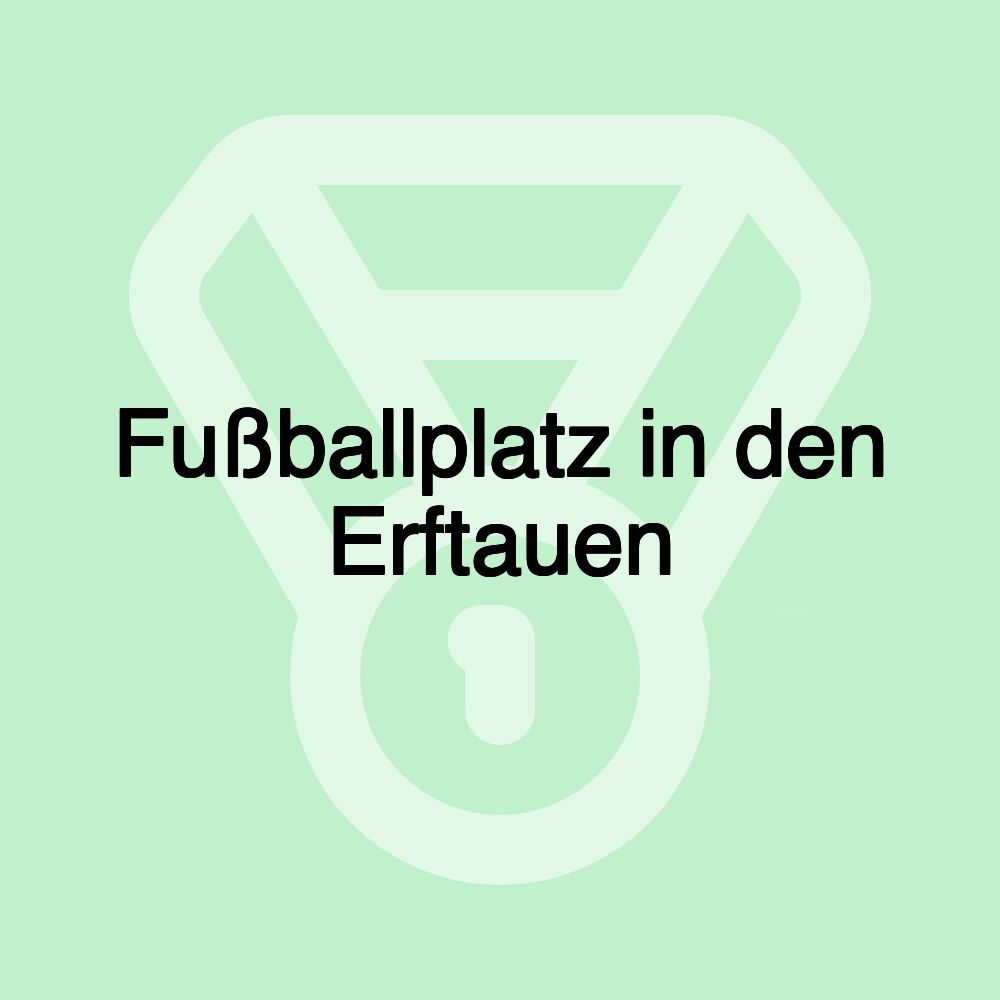 Fußballplatz in den Erftauen