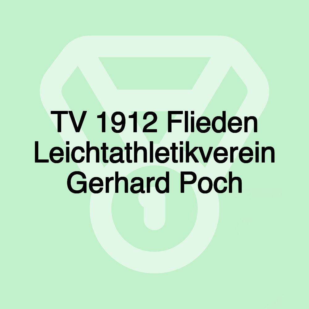 TV 1912 Flieden Leichtathletikverein Gerhard Poch