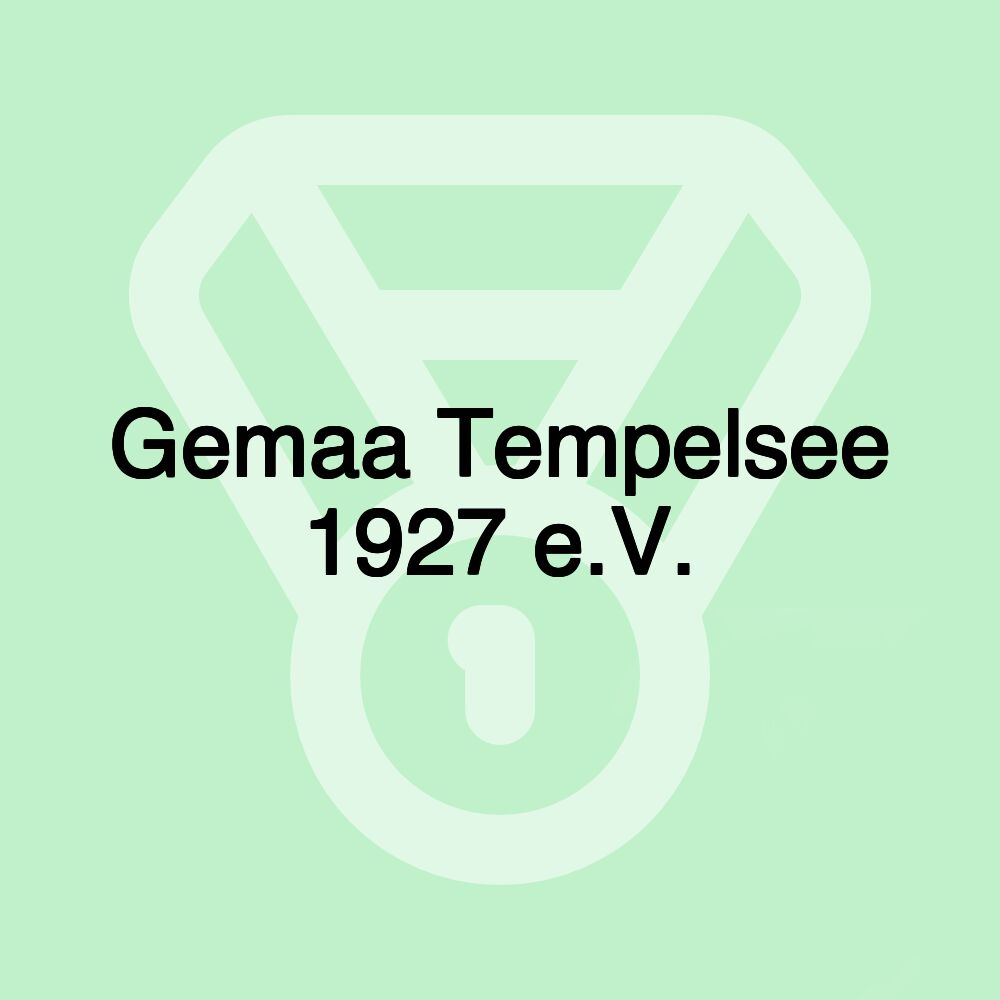 Gemaa Tempelsee 1927 e.V.