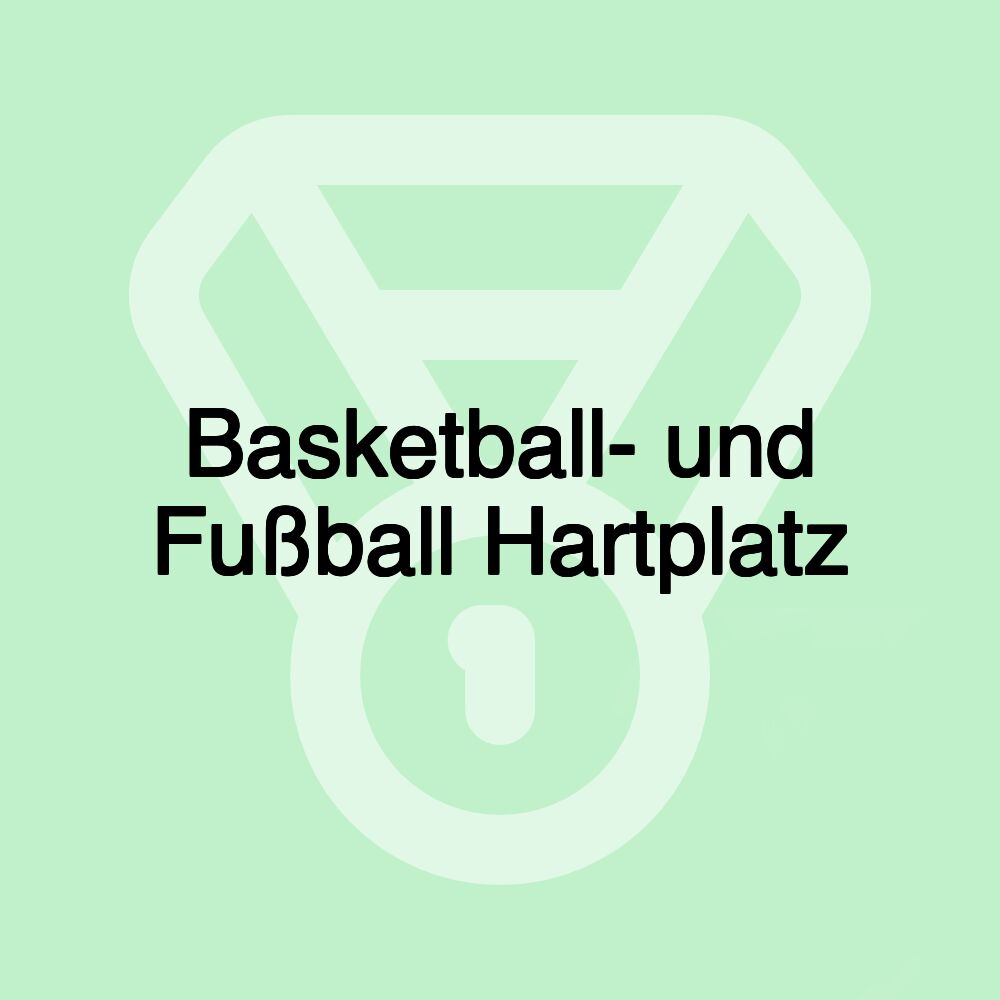 Basketball- und Fußball Hartplatz