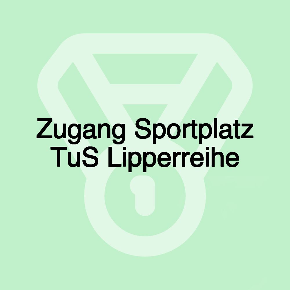 Zugang Sportplatz TuS Lipperreihe