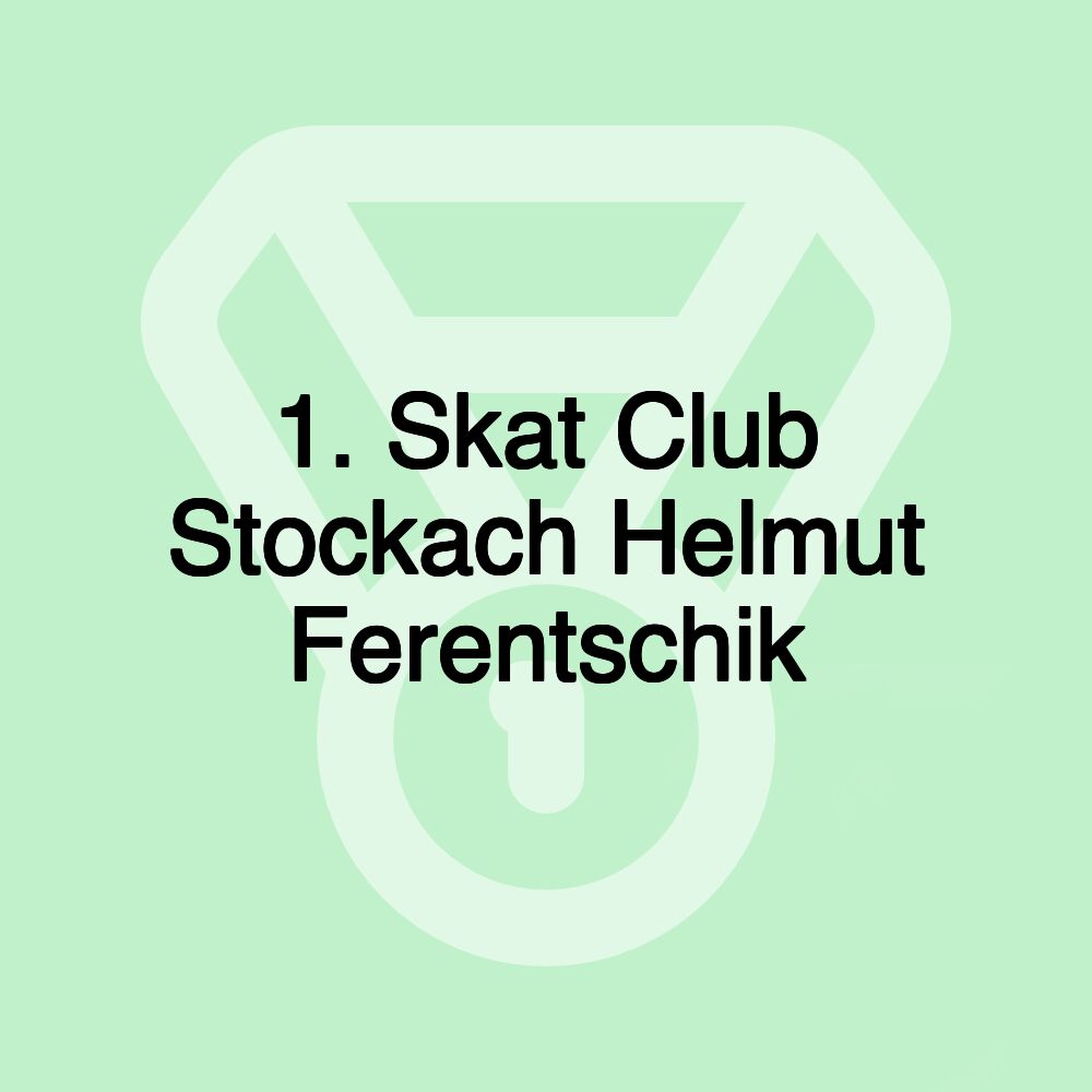 1. Skat Club Stockach Helmut Ferentschik