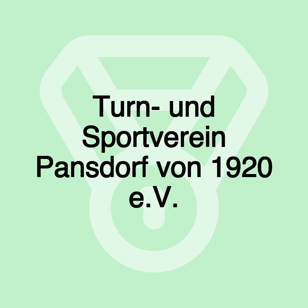 Turn- und Sportverein Pansdorf von 1920 e.V.