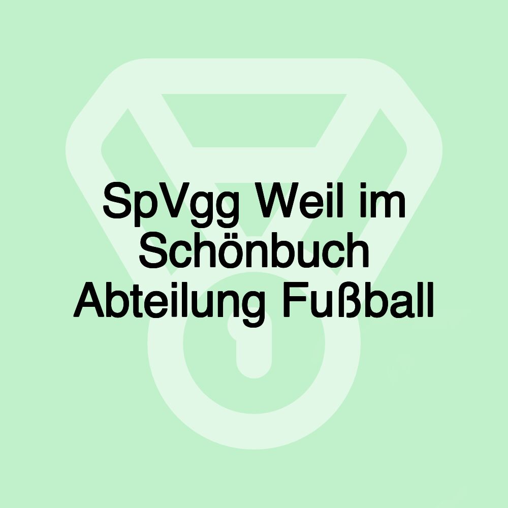 SpVgg Weil im Schönbuch Abteilung Fußball