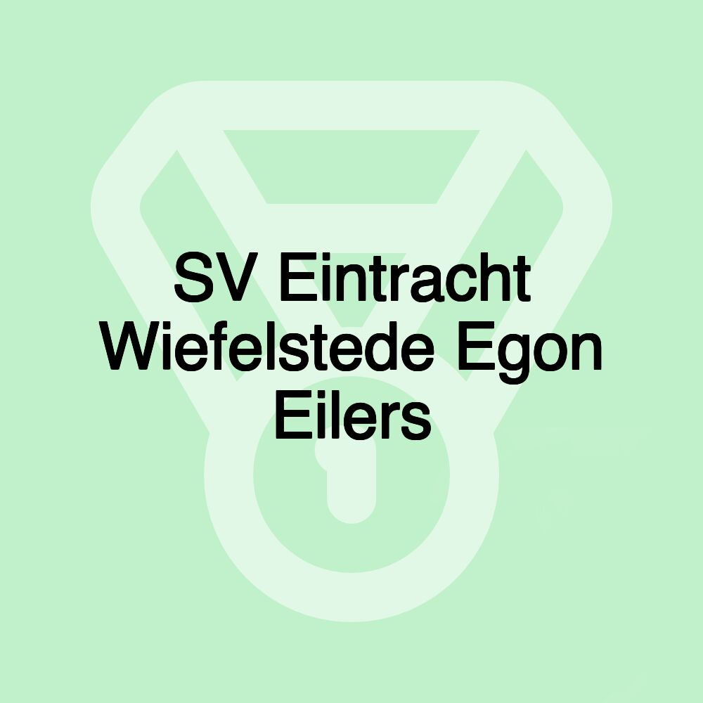 SV Eintracht Wiefelstede Egon Eilers