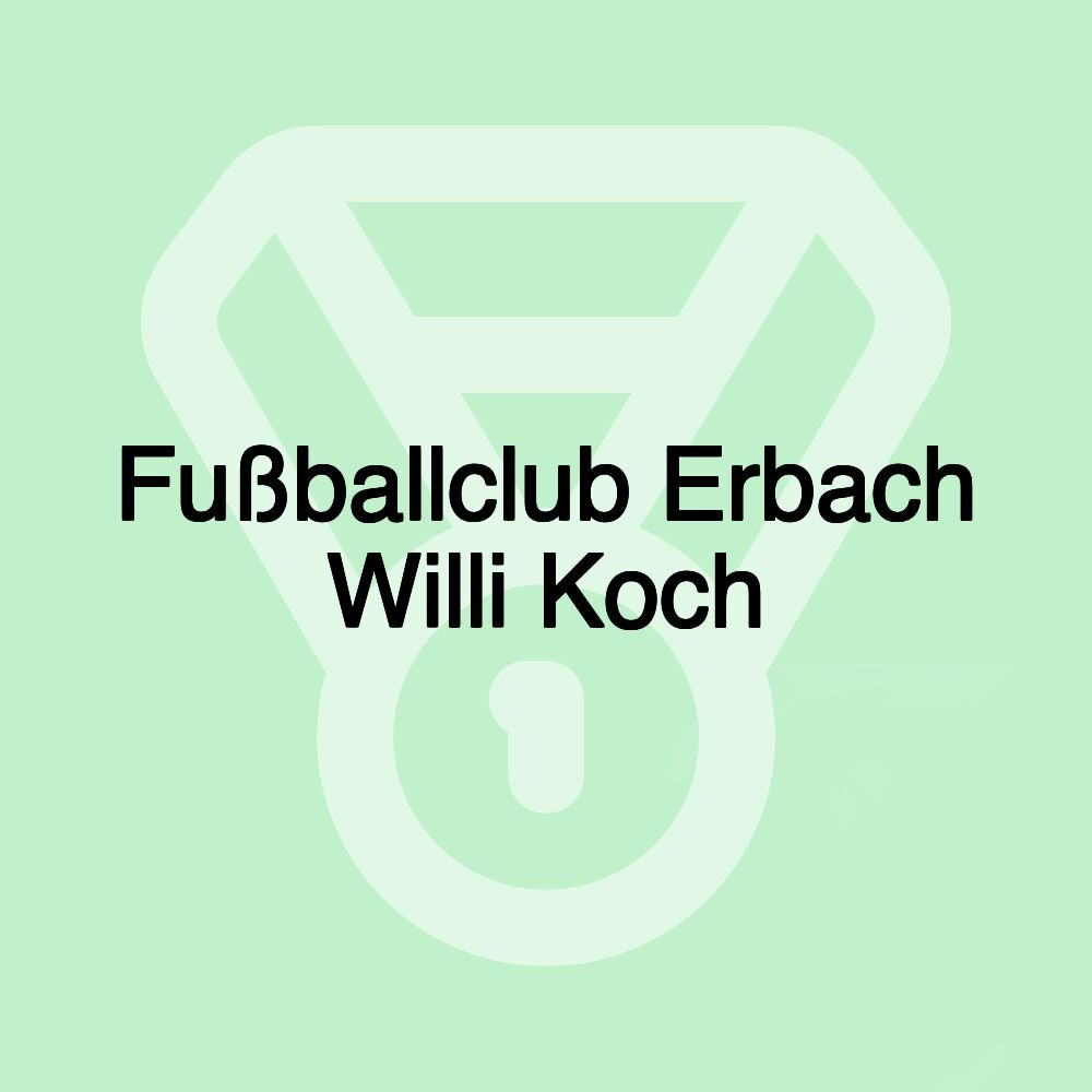 Fußballclub Erbach Willi Koch