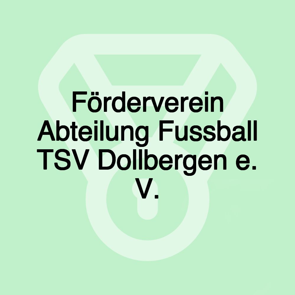 Förderverein Abteilung Fussball TSV Dollbergen e. V.