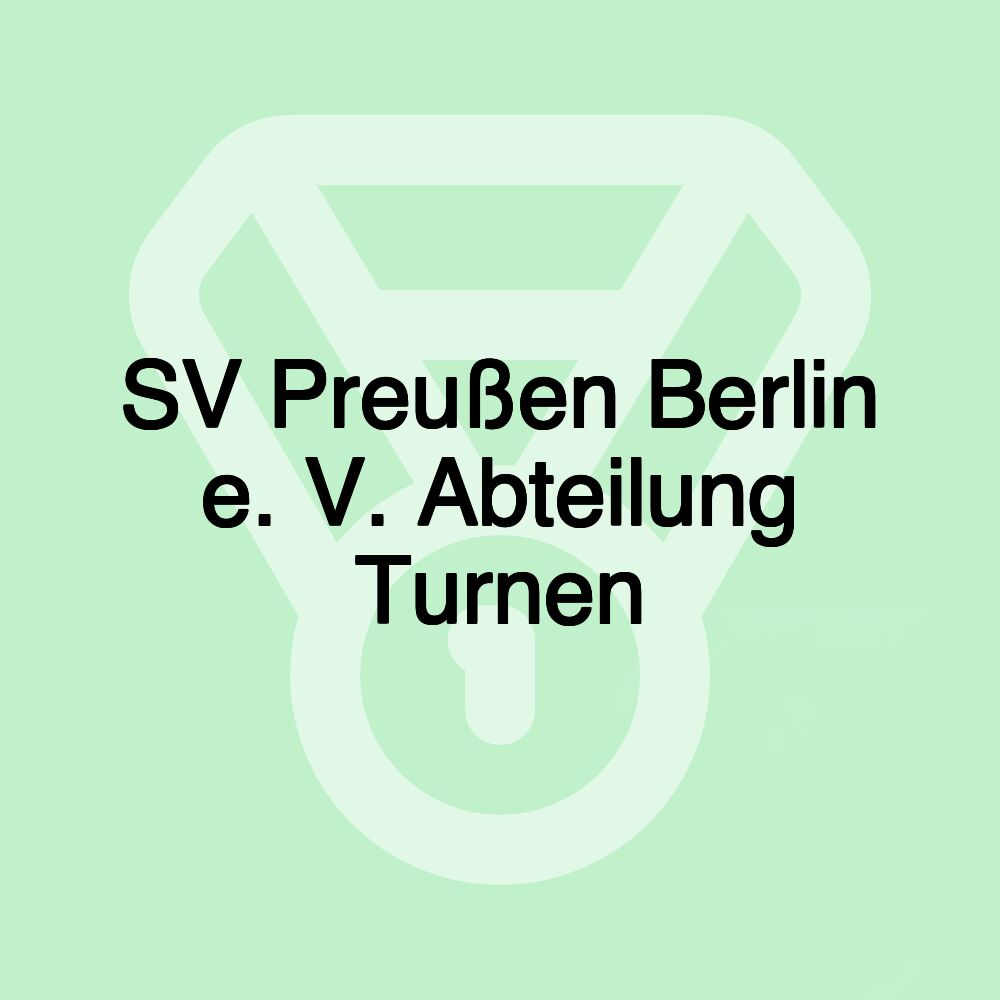 SV Preußen Berlin e. V. Abteilung Turnen