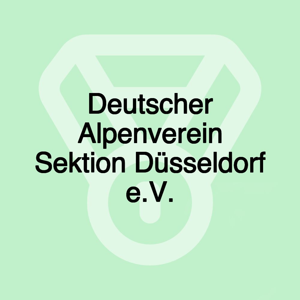 Deutscher Alpenverein Sektion Düsseldorf e.V.