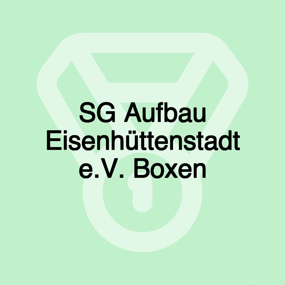 SG Aufbau Eisenhüttenstadt e.V. Boxen