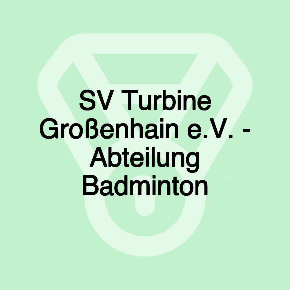 SV Turbine Großenhain e.V. - Abteilung Badminton