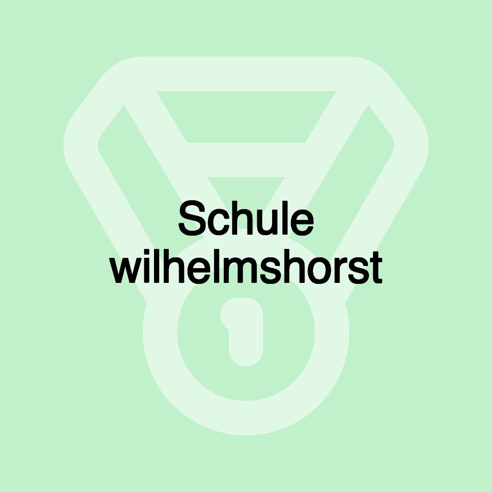 Schule wilhelmshorst